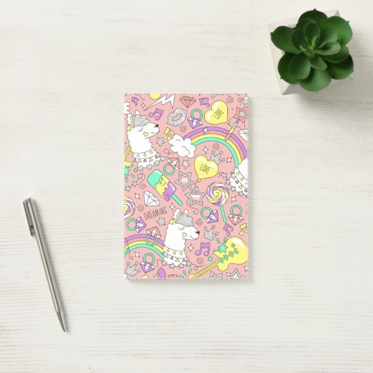 lama patroon 3 post-it® notes (Kantoor)