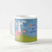 Lama rose sur la tasse de sommet (Devant gauche)