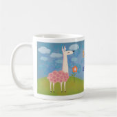 Lama rose sur la tasse de sommet (Gauche)