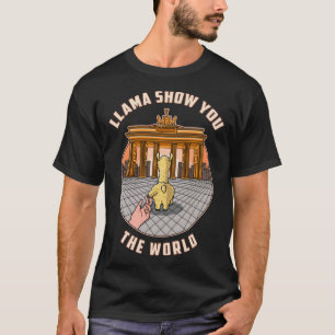 Lama Souvenir Lama Laat Je De Wereld Zien Berlijn T-shirt