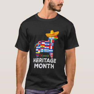 lama, Vlaggen van Spaanstalige landen Spaans erfgo T-shirt