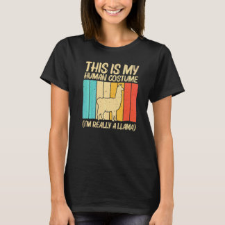 Lama Voor Mannen Vrouwen Lama Boerderij Dier T-shirt