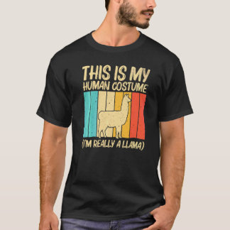 Lama Voor Mannen Vrouwen Lama Boerderij Dier T-shirt