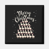 Lama Xmas Tree Llamas Kerstboom Tanktop 1 Magneet (Voorkant)