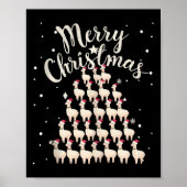 Lama Xmas Tree Llamas Kerstboom Tanktop 1 Poster (Voorkant)