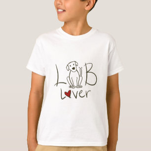 L'amant de laboratoire badine le T-shirt