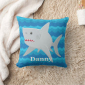 L'AMANT de REQUIN d'ENFANTS ondule le coussin fait (Couverture)