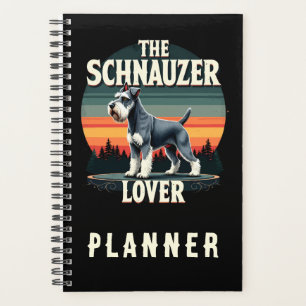 L'Amant de Schnauzer - Conception rétro de chien