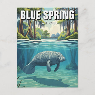 Lamantijn in Blue Spring State Park Briefkaart