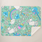 lamapatroon 2 sherpa deken (Voorkant (horizontaal))