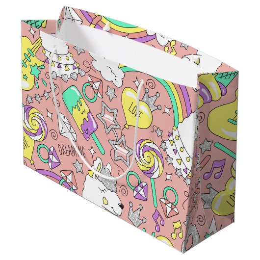 lamapatroon 3 groot cadeauzakje (Achterkant Gekanteld)