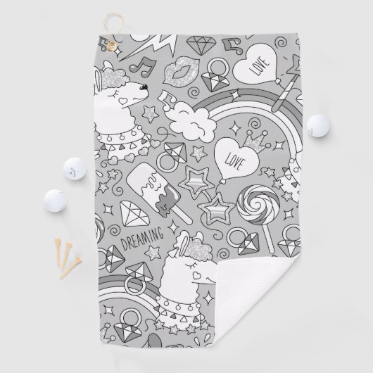 lamapatroon 4 golfhanddoek (Insitu)