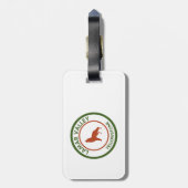 Lamar Valley Yellowstone Wolf Bagagelabel (Achterkant verticaal)