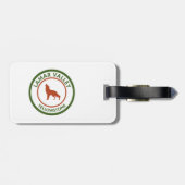 Lamar Valley Yellowstone Wolf Bagagelabel (Achterkant horizontaal)