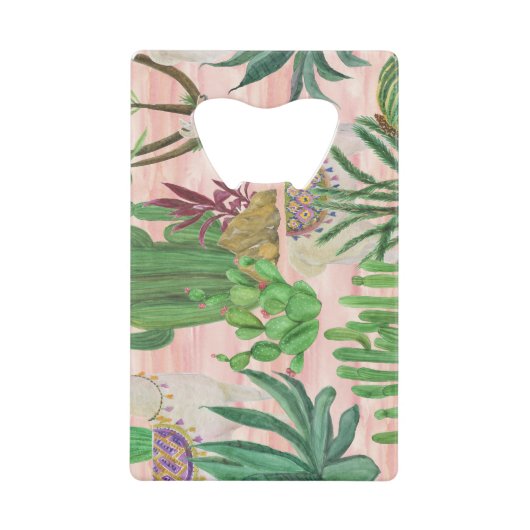 Lamas aquarelle et motif cactus. (Devant)