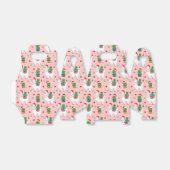 Lamas en cactussen kerstpatroon bedankdoosjes (Uitgevouwen)