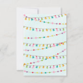 Lama's in Pyjama Slumber Party Bedankkaart (Achterkant)