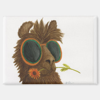Lamas in tinten: mei magneet 3,5 "x 2,5"