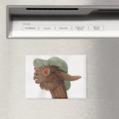 Lamas in tinten: November Magnet 3.5 "x2.5" Magneet (Insitu (Vaatwasser))