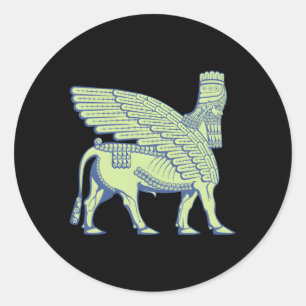 Lamassu Anunnaki Ronde Sticker