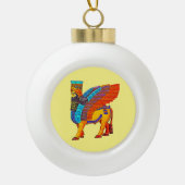 Lamassu Keramische Bal Ornament (Voorkant)