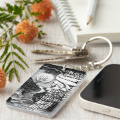 Lamassu portret Acryl Sleutelhanger (Voorkant Rechts)