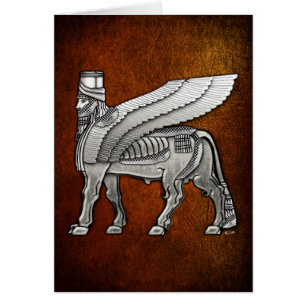 Lamassu taureau ailé babylonien