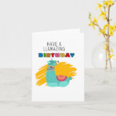 Lamazazing Puns Carte Anniversaire (Fleur jaune)