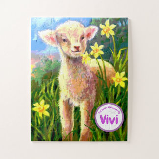 Lamb Aangepast Kinder Jigzaag Puzzle Legpuzzel