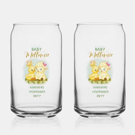 Lamb and Duck Soda Glass Blikvorm Glas (Voorkant)