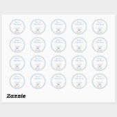 Lamb Baby shower garçon Favoriser Stickers (Feuille)