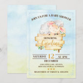 Lamb Baby Shower Invitation (Devant / Derrière)