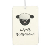 Lamb Borghini grappig Sheep Pun Luchtverfrisser (Voorkant)