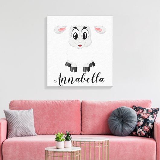 Lamb Canvas Afdruk (Insitu (Woonkamer))