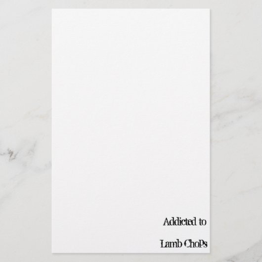 Lamb Chops Briefpapier (Voorkant)