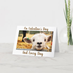 LAMB DIT "JE T'AIME" CARTE VALENTINE