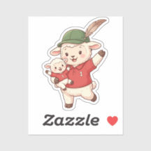 Lamb Family Fan with Alpine Hat