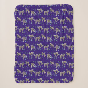Lamb Frenzy Sherpa Dekbed (Paars) Deken
