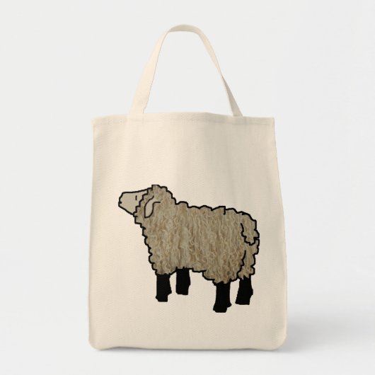 Lamb Knitting Bag Tote Bag (Voorkant)