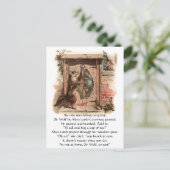 Lamb laat Wolf niet binnengaan Briefkaart (Staand voorkant)