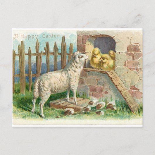Lamb met Briefkaart voor de dag van de dag van de  (Voorkant)