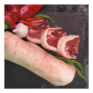 Lamb met chili foto afdruk