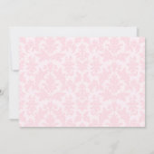 Lamb rose bébé douche Invitations (Dos)