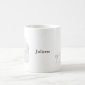 Lamb Sheep Cute Seep Mam Mok Aangepaste art Mok (Center)