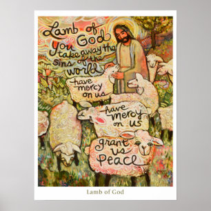 Lamb van God 18x24-inch Poster