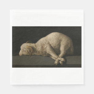 Lamb van God (Agnus Dei) (Sacrificaal dier) Servet