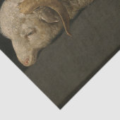 Lamb van God (Agnus Dei) (Sacrificaal dier) Tissuepapier (Detail)