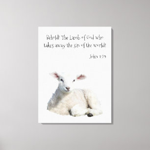 Lamb van God Canvas Afdruk