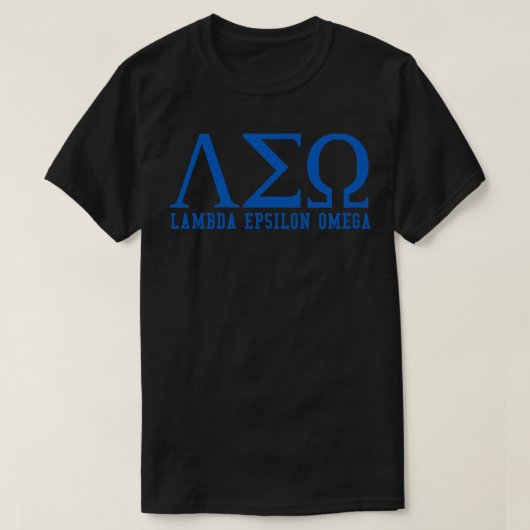 Lambda Epsilon Omega T-shirt (Design voorkant)