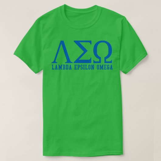Lambda Epsilon Omega T-shirt (Design voorkant)